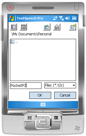 TextSpeech Pro for Windows Mobile Professional (Pocket PC)