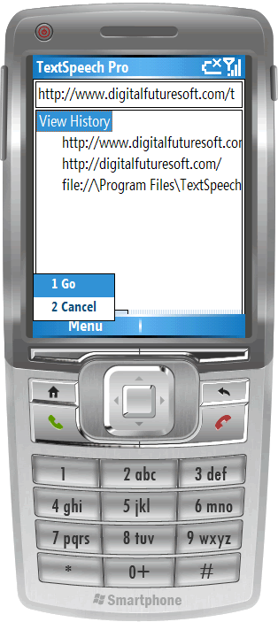 TextSpeech Pro for Windows Mobile Classic (Smartphone)