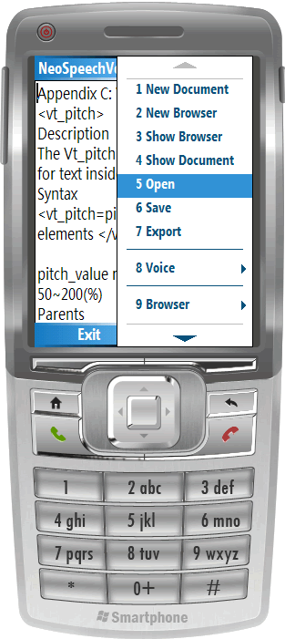 TextSpeech Pro for Windows Mobile Classic (Smartphone)